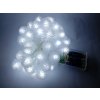 Greenenergy-lighting LED vianočné osvetlenie - snehové gule, 3m reťaz, 20xLED, IP20, 3xAA batérie, studená biela