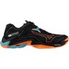 Pánska halová obuv Mizuno Wave Lightning Z8 Black/Neon Flame EUR 47