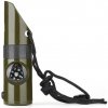 WARAGOD Multifunkčná núdzová píšťalka 7 v 1 Echo, Army green
