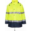 Planam HIGH VISIBLE Zimná reflexná parka dvojfarebná 5XL, Žltá-Námornícka modrá