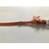 COLLAR Kožený obojok Glamour, 18 21cm/9mm, oranžová