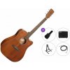 Cort Earth 60MCE Premium SET Open Pore Elektroakustická gitara Dreadnought