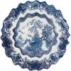 Seletti Dezertný tanier DIESEL CLASSICS ON ACID WILLOWAVE 21 cm modrý porcelán