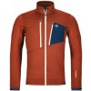 Ortovox Fleece Grid Jacket M clay orange L; Oranžová mikina