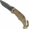 ESP Nôž zatvárací ZÁCHRANÁR s kombinovaným ostrím KHAKI