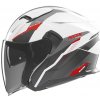 Prilba NOX N130 Myst (biela/čierna/červená) L