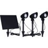 LED zapichovacie solárne svietidlo IP44 set - 3ks