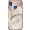 Picasee silikónový čierny obal pre Huawei P Smart 2019 - Cream marble