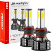 LED žiarovky hlavného svietenia HB4 COB 4Side AMiO
