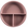 Zopa Silikónový delený tanierik s prísavkou Old Pink