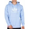 Alpha Industries Basic Hoody pánska mikina light blue Farba: modrá, Veľkosť: XL