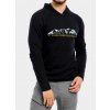 Mikina s kapucňou Sensor Merino Upper Fleece Hooded - black mountains