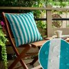 Eurofirany Záhradná nepremokavá obliečka na vankúšik GARDEN s pruhmi modrá Polyester 45x45 cm