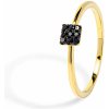 Blink-Blink Zlatý prsteň čierne diamanty 0.06 ct 1476ZCDG