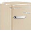 Chladnička Severin, RKS 8833 CREAM RETRO, 106 l, LED osvětlení, oboustranné dveře, 88 kWh/rok, 41 dB
