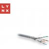 Lynx CS LX-SLD-SFTP6A-LSZH-GR SFTP Cat6a, LSZH celoměděný vnitřní 500m šedý