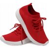 Športové sieťované topánky, ľahké, červené, nazúvacie tenisky, priedušné, veľkosť 30