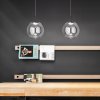 Fabas Luce LED závesné svietidlo Ariel, 1 svetlo, Ø 25 cm, sklo, stmievač, CCT - 3770-45-372