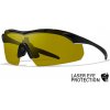 Ochranné strelecké okuliare Wiley X Vapor 2.5 Laser Green Tint, Čierna