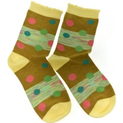 Dámske bodkované ponožky LUCIA farebné