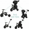 QPLAY Trojkolka Nova Max 5v1 Black, 10-72 mesiacov