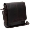 Kožená klopová pánska taška cez rameno na tablet The Chesterfield Brand Raphael - tmavohnedá C48.055101