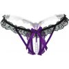 Dámská erotická tanga v fialovo-černé barvě