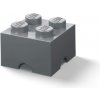 LEGO® úložný box 4 25 x 25 x 18 cm tmavo sivá
