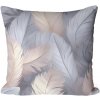 Soovi Home Obliečka na vankúš Feather Mist – pierka v ružovomodrých tónoch, nežný dizajn Veľkosť: 45x45 mikrovlákno
