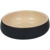 Elegantná keramická miska na vodu a krmivo pre psov a mačky Nobby Soleno 0,35l krémová/čierna