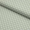 Bavlna vzorovaná - Bodky biele na sivom