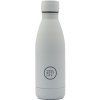 Termo fľaša z nehrdzavejúcej ocele COOL BOTTLES Pastelovo sivá trojvrstvová 350 ml