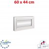 OKNA-HNED.SK Plastové okno | 60x44 cm (600x440 mm) | biele | sklopné | pivničné