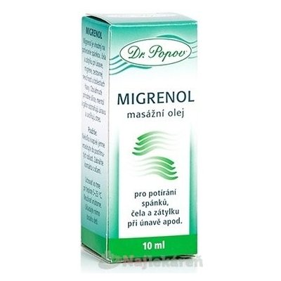 Dr. Popov MIGRENOL masážny olej 10 ml