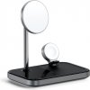 Satechi Aluminium 3-in-1 Magnetic Wireless Charging Stand Black ST-WMCS3M