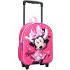 Vadobag · Detský / dievčenský cestovný 3D batoh na kolieskach Minnie Mouse - Disney - motív Love Minnie