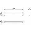 Jika Basic - Držiak uterákov, chróm H3813A10040001