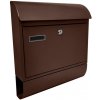 Kovoinoxshop Poštová schránka (400x440x102mm),list: B4 Farba: Hnedá RAL8019