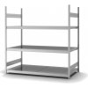 Regál so širokými policami z ocele, základné pole, 3 úrovne, police š 2000mm, 2070x835x2000 mm