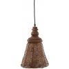 Chic Antique Prírodné antik závesné svetlo s bambusovým tienidlom Lamp Bamboo - Ø41*52cm/ E27/ 40W - Chic Antique