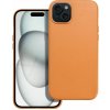 OEM Kožený obal MAG COVER case pre IPHONE 15 Plus oranžový