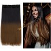 Clip in rýchlopás rovný na predlžovanie a zahustenie vlasov ombre 666 / 1BT27