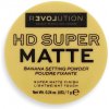 Revolution Relove HD Super Matte Transparentný fixačný púder s matným efektom Banana 7 g