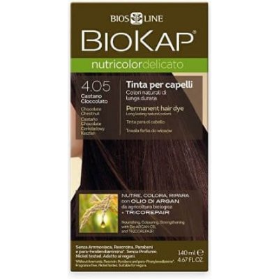 Biosline Biokap Farba na vlasy Nutricolor Delicato 4.05 Gaštanovo Čokoládová 140 ml