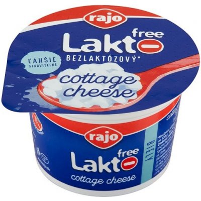 Rajo Lakto Free Cottage cheese biely 180 g
