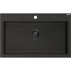 MEXEN/S MEXEN/S - Elix granitový drez 1-miska 800 x 500 mm, čierna/zlatá metalik, sifón čierna 6527801005-75-B