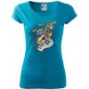 Hudobné nástroje v notách - Dámske tričko Pure - XL ( Svetlý tyrkys )