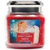 Village Candle Vonná sviečka v skle Here Comes Santa 92 g