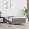 Box spring postel s matrací tmavě šedá 90x200 cm textil Šedá 3144144