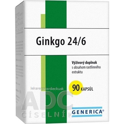 GENERICA Ginkgo 24/6 cps 40 mg 1x90 ks